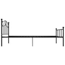 sengestel 100x200 cm metal sort