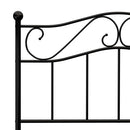 sengestel 100x200 cm metal sort