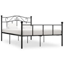 sengestel 120x200 cm metal sort