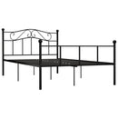 sengestel 120x200 cm metal sort
