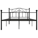 sengestel 120x200 cm metal sort
