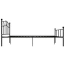 sengestel 120x200 cm metal sort
