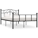 sengestel 140x200 cm metal sort