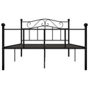 sengestel 140x200 cm metal sort