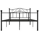sengestel 160x200 cm metal sort