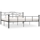 sengestel 180x200 cm metal sort