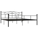 sengestel 180x200 cm metal sort