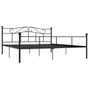 sengestel 180x200 cm metal sort