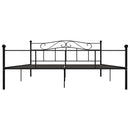 sengestel 180x200 cm metal sort
