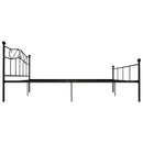 sengestel 180x200 cm metal sort