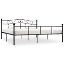 sengestel 200x200 cm metal sort