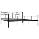 sengestel 200x200 cm metal sort