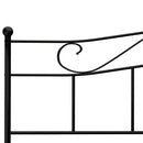 sengestel 200x200 cm metal sort