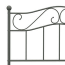 sengestel 100x200 cm metal grå