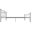 sengestel 180x200 cm metal grå