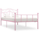 sengestel 90x200 cm metal pink