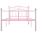 sengestel 90x200 cm metal pink