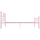 sengestel 90x200 cm metal pink