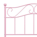 sengestel 90x200 cm metal pink
