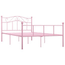 sengestel 120x200 cm metal pink
