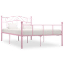 sengestel 140x200 cm metal pink