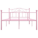 sengestel 140x200 cm metal pink