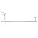 sengestel 140x200 cm metal pink