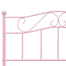 sengestel 140x200 cm metal pink