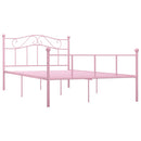 sengestel 160x200 cm metal pink