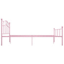 sengestel 160x200 cm metal pink