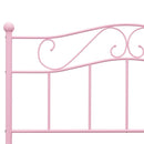 sengestel 160x200 cm metal pink