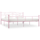 sengestel 180x200 cm metal pink