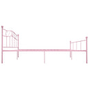 sengestel 180x200 cm metal pink