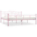 sengestel 200x200 cm metal pink