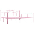 sengestel 200x200 cm metal pink