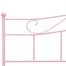 sengestel 200x200 cm metal pink