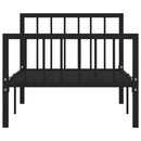 sengestel 100x200 cm metal sort
