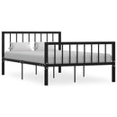 sengestel 120x200 cm metal sort