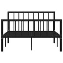 sengestel 120x200 cm metal sort