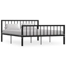 sengestel 160x200 cm metal sort