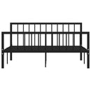 sengestel 160x200 cm metal sort