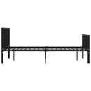 sengestel 160x200 cm metal sort