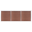 havehegn 526 x 186 cm WPC brun