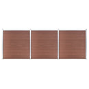 havehegn 526 x 186 cm WPC brun