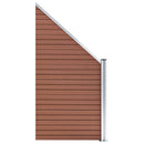 hegnssæt 6 firkantede + 1 skrå 1138 x 186 WPC brun