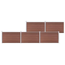 havehegn 872 x 106 cm WPC brun