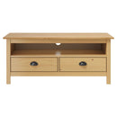 tv-bord Hill 110x40x47 cm massivt fyrretræ honningbrun