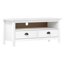 tv-bord Hill 110x40x47 cm massivt fyrretræ hvid