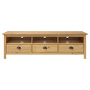 tv-bord Hill 158x40x47 cm massivt fyrretræ honningbrun