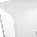 klædeskab med 3 låger Hill 127x50x170 massivt fyrretræ hvid